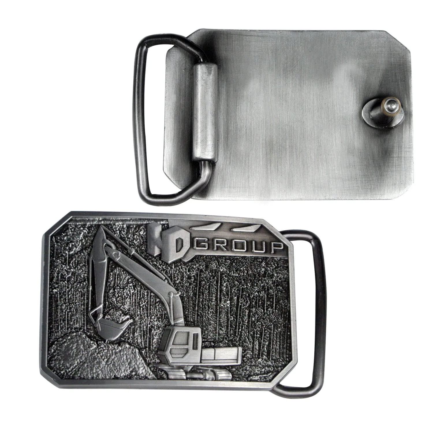 Maker Bulk Custom Rectangle Blank Logo Cowboy Western Belt Buckles - Main Image