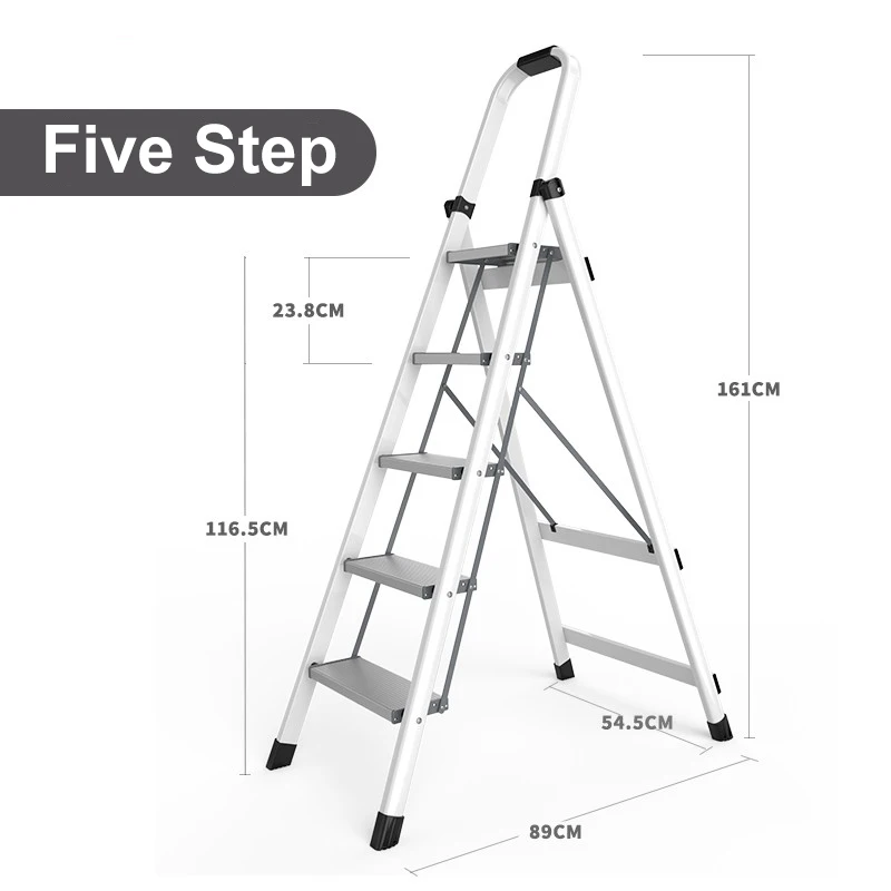 National Standard Drafting Unit Stainless Steel Ladder 4 Step Portable Step Ladder Home Buy