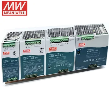 Meanwell SDR-75/120/240/480/960-12/24/48 12V 24V 48v 40A 20A 10A 5A 2.5A  Industrial Din Track Switching Power Supply Sell well