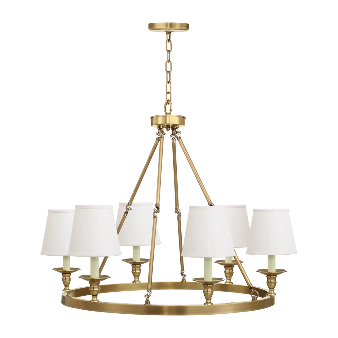 6 осветительных лампочек классическая люстра с подвеской бронзовое промышленное потолочное освещение бежевыми тканевыми оттенками