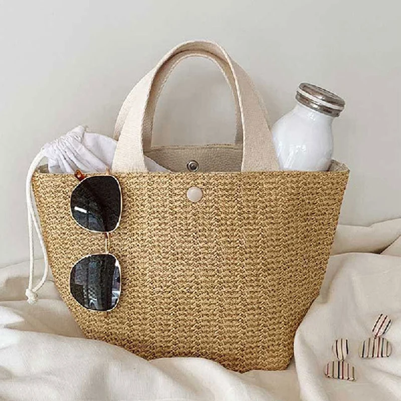 Factory Direct Wholesale Sac a Main Women's Straw Handbags Ladies Tote Bag Summer Beach Bags for Women