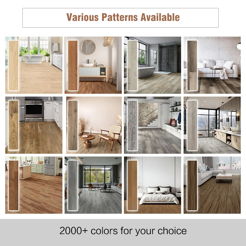Wholesale Moisture-proof Piso SPC Parquet PVC Floor Tiles Plastic Vinyl Flooring 8mm Flooring Vinyl Plank Waterproof With IXPE