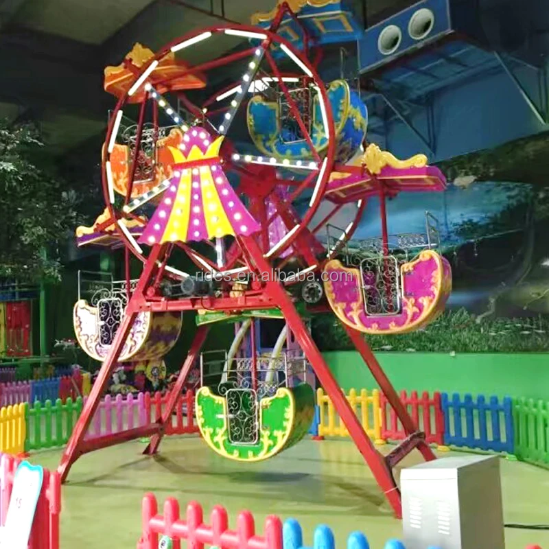 Small Game Kiddie Mini Ferris Wheel Amusement Rides For Kids Ferris ...