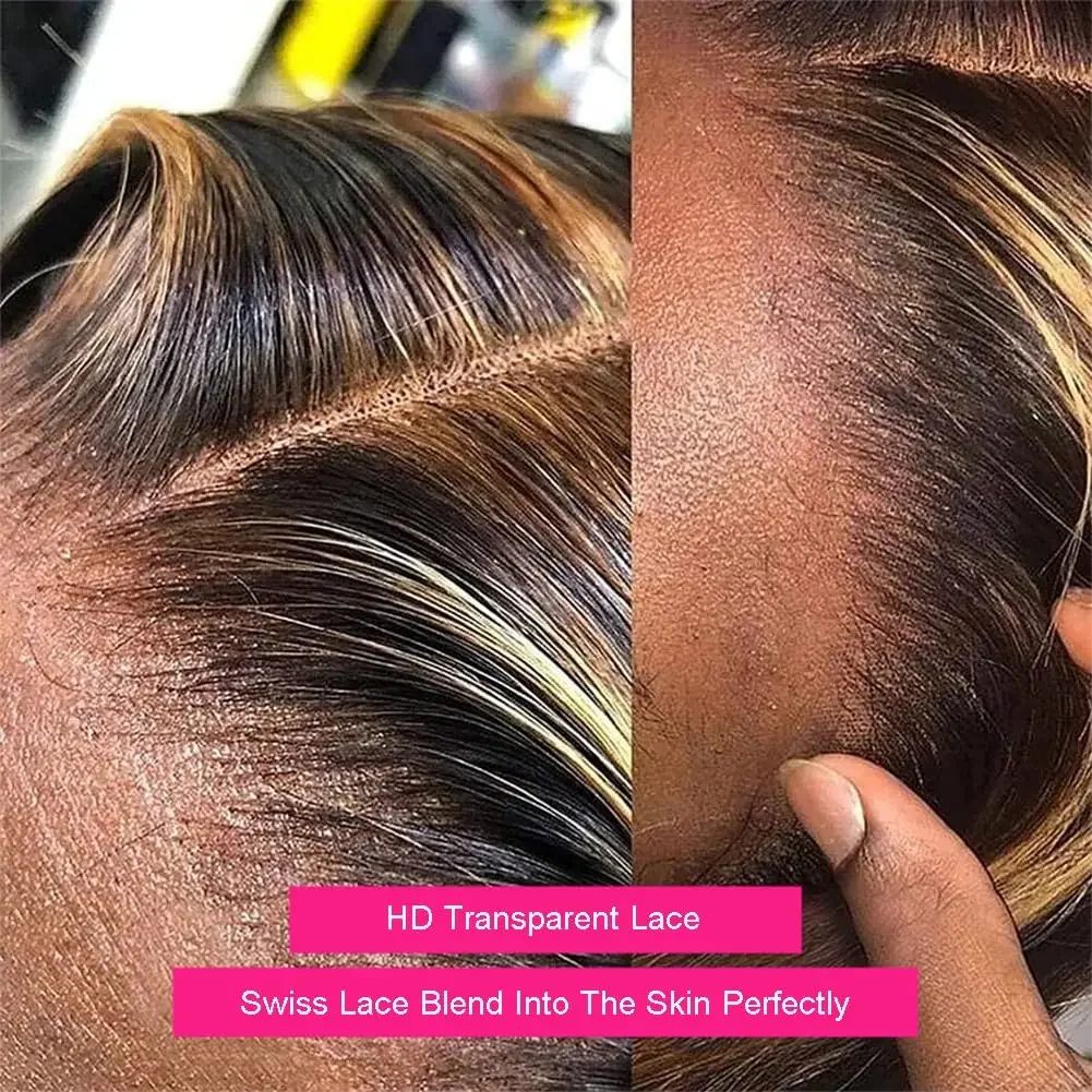 Lace Front Deep Wave Ombre Glueless Wigs_voghion.com