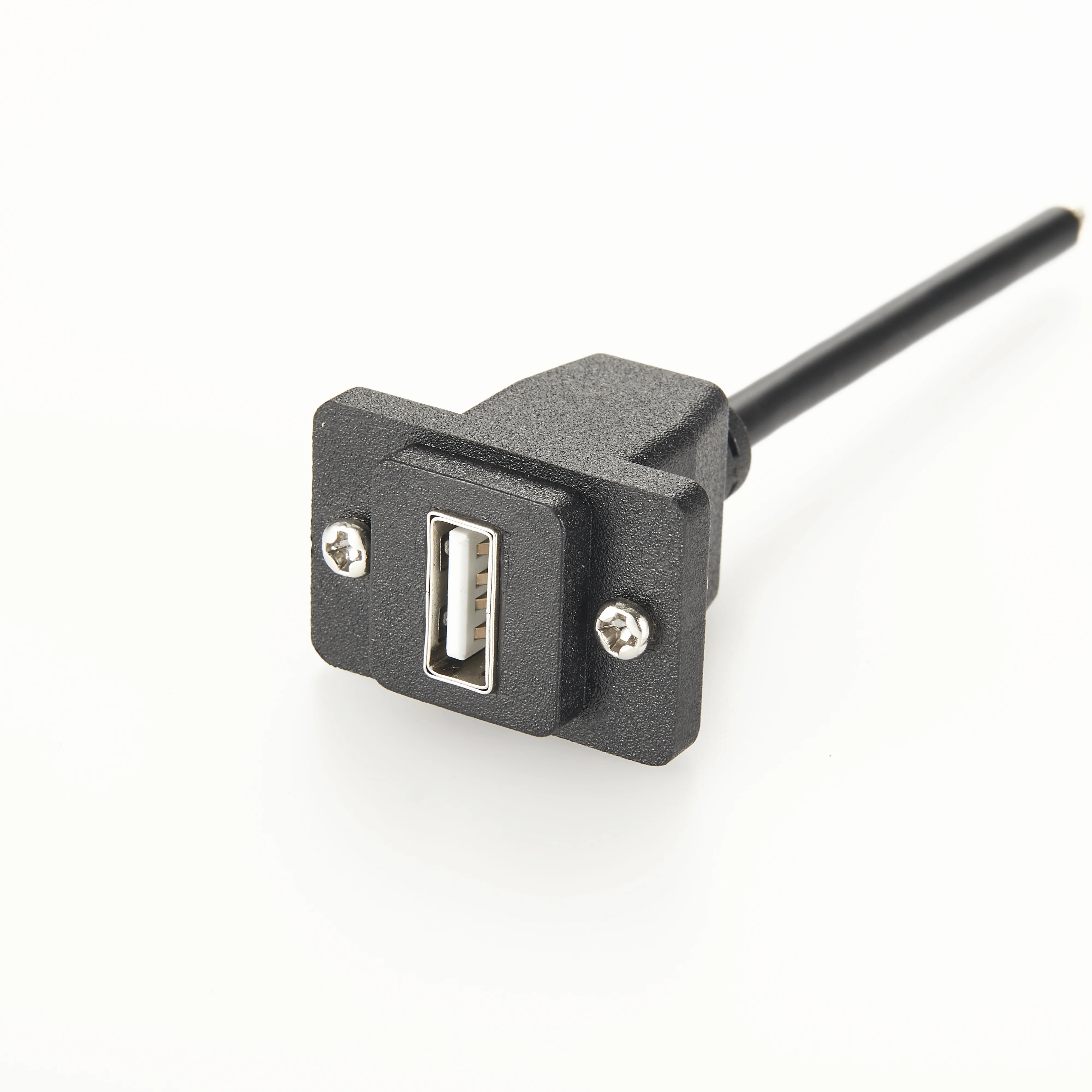 USB 2.0 Type A to Type A Panel Mount Cable