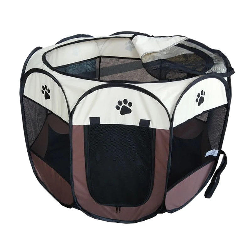 Sample Available Waterproof Outdoor Usage Octagonal Puppy House Fabric Pet Playpen with door