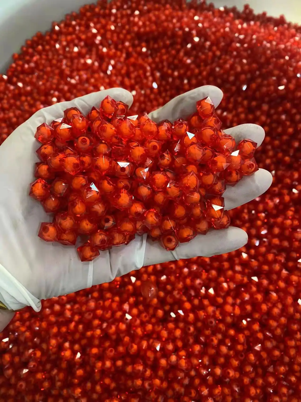 Super Aa Grade Acrylic Plastic Beads 8mm 10mm Square Shape Sugar Beads