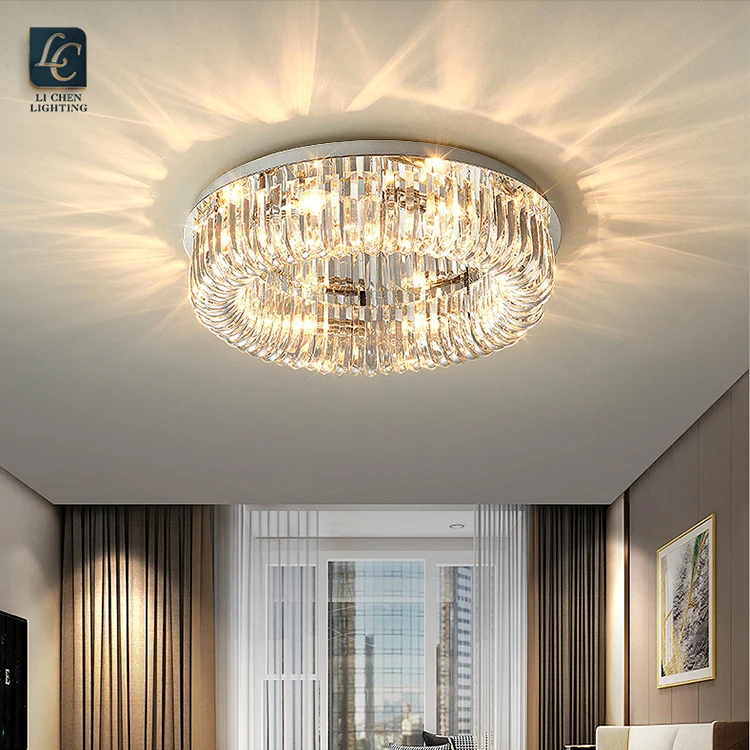 C0042 Modern Style Residential Decoration Living Room Dining Room Luxury Crystal LED Ceiling Lamp