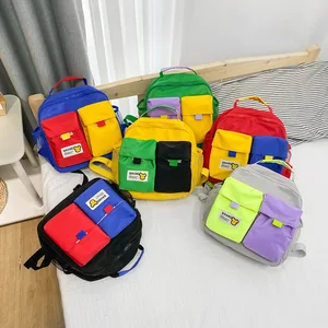 Cartoon Design Colorful Travel Bags for Children New Styles Zipper Boys and Girls College Bags Wholesale Little Kids School Bag
