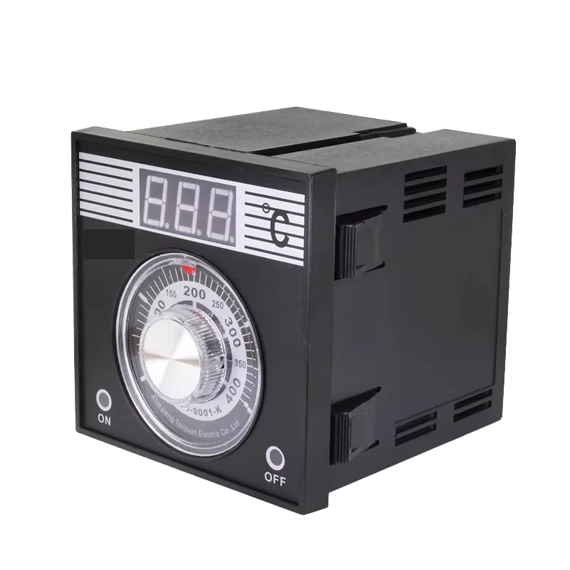 TEL96-9001 Temperature Control Meter 96*96 Panel Knob Adjust Thermoregulator K Input AC220V 380V Temperature Controller