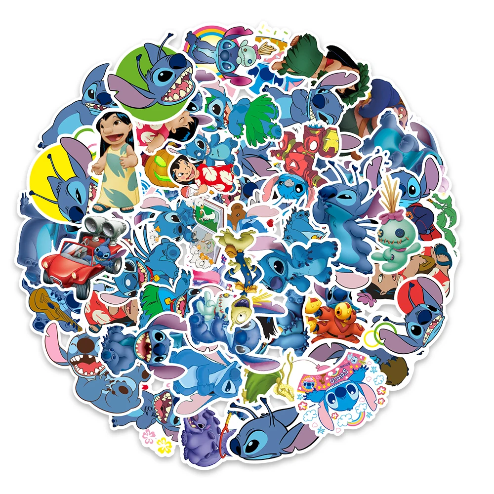 50pcs Cartoon Lilo Stitch Stickers For Notebook Motorcycle Bicycle Phone  Computer Diy Keyboard Sticker Vinyl - Buy Stickers Scrapbooking,Decorative  Stickers For Mirrors,Cute Cartoon Stickers Product on 
