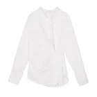 Ladies Top Blouse Sexy Pure Cotton High Quality Ladies White Sexy Top Long-sleeved Professional Elegant Shirt Blouse Casual New Arrivals 2021