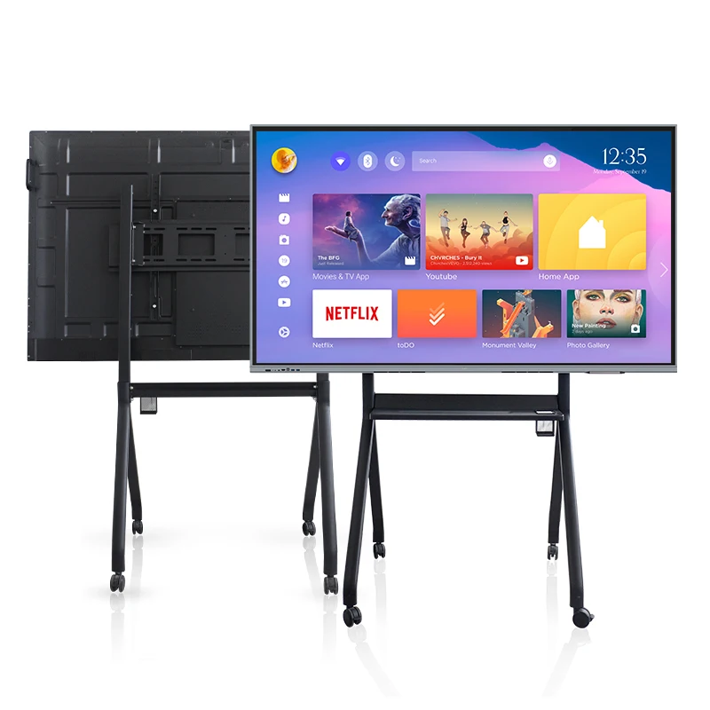Interactive Monitor Presentation Board 65 Inch Smart Tv Board LCD Touch Monitor 4K Screen Interactive Whiteboard