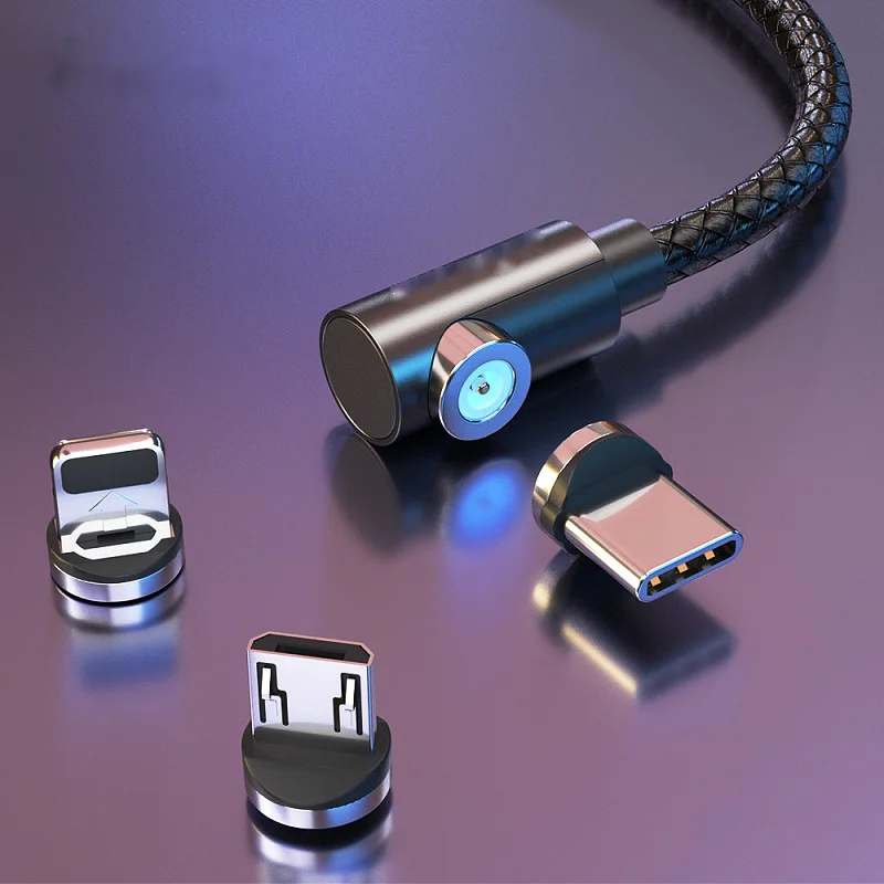 Бесплатная доставка Glory Mark 1 м 2nd Gen L Форма Led Micro Usb Type C Магнитный зарядный кабель