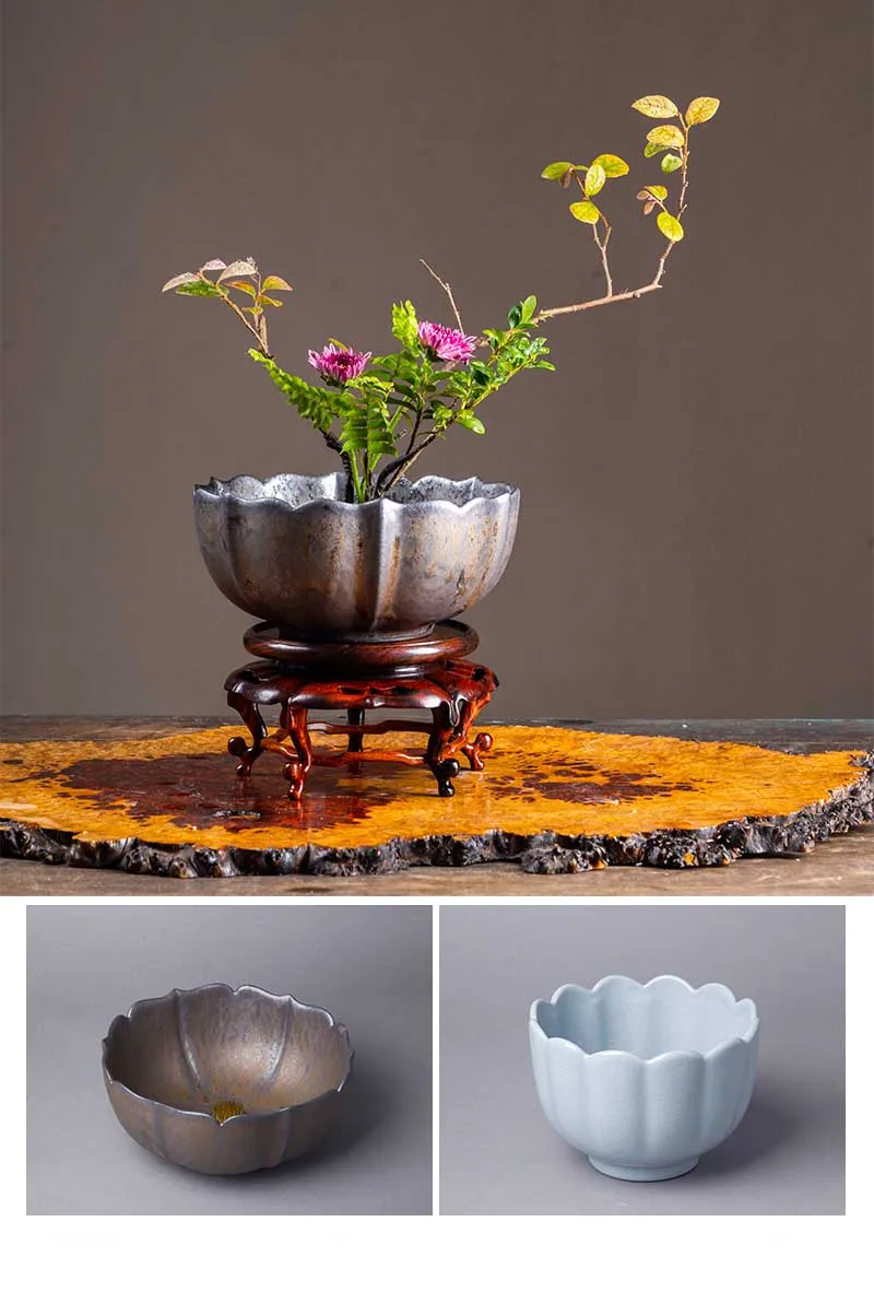 Wholesale Flower Frogs Round Shape Copper Material Kenzan For Ikebana