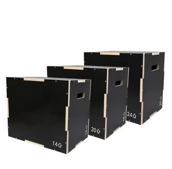 High Quality Stackable Wood Plyo Boxes Plyometric Box For Jumping Exercise