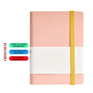 Custom Logo A7 Size 100 Sheets Travel Notebook PU Leather Sewing Binding Inner Color Drawing Printing Personalized Diary