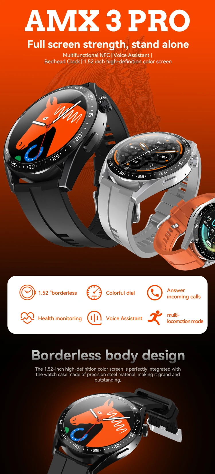 AMAX ULTRA Smartwatch with 2 StraPS%49MM NFC SERIES 8 Ultra Smart Watch  bluetooth Са| For men women watch (Green 2PCS(AMAX ultra)) : Buy Online at  Best Price in KSA - Souq is