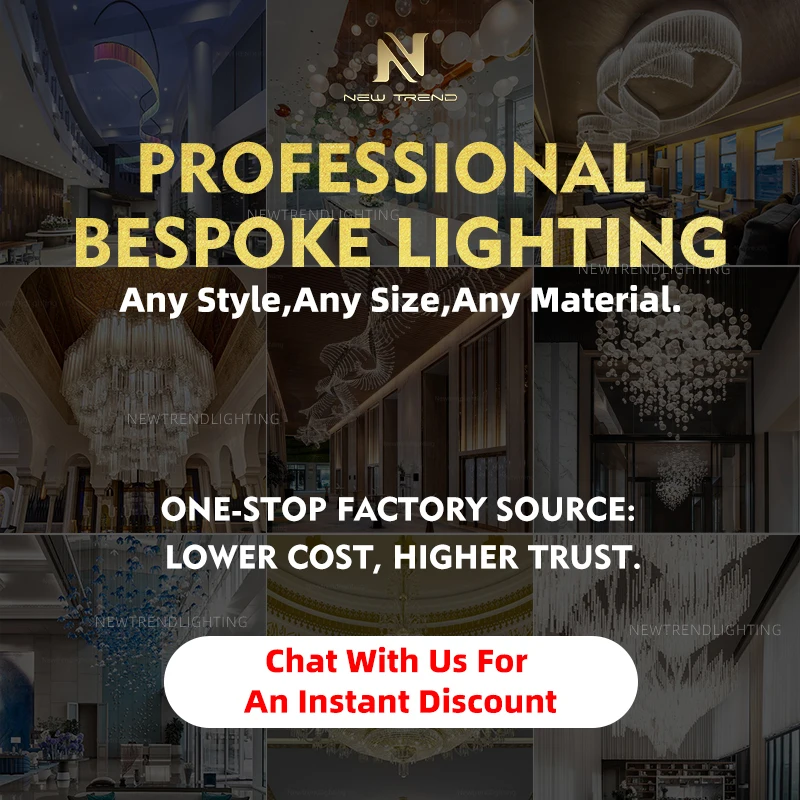 CPL-512 Custom Cascading Crystal Chandelier: Luxury Bespoke LED Staircase Lighting Manufacturer for High-End Villas