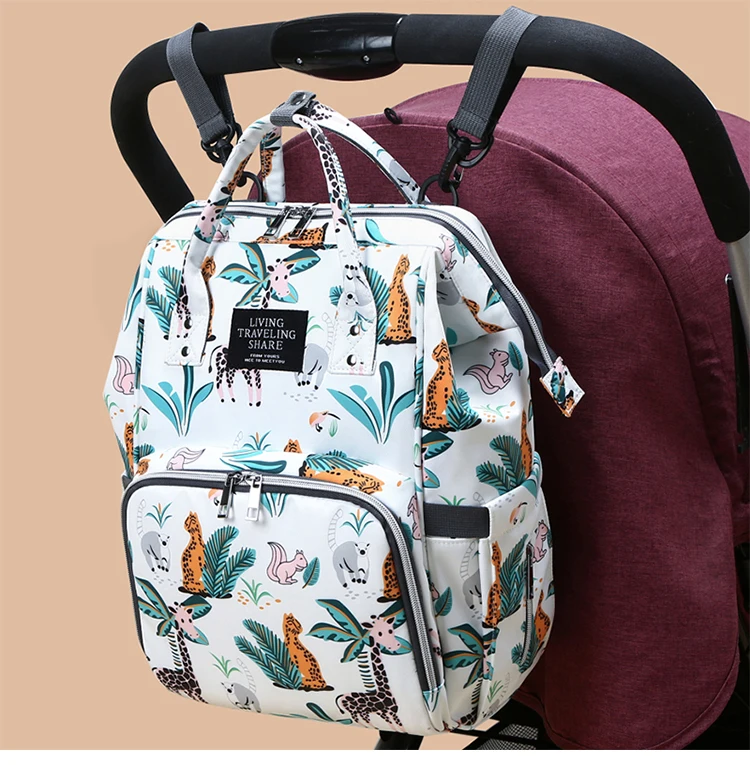 Customized Mommy Wet Bags Oxford Manufacturer Waterproof Mummy Maternity Mom Camouflage Backpack