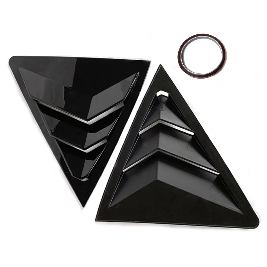 product tiypeor car rear side window louver rearview side vent window shutter cover trim for toyota corolla 2014   2018 2015 2016 2017-4