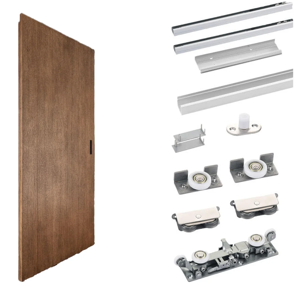 ModernSoftClosingConcealedInvisibleGhostHiddenTramelessSlidingDoorSystemFurnitureAccessoriesforDoorWindowRollers