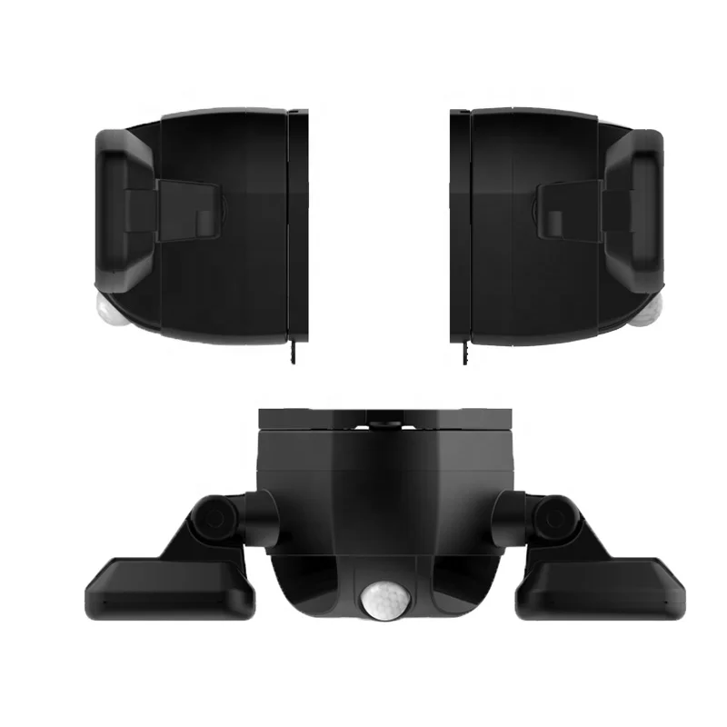 Водонепроницаемые уличные настенные светильники светодиодные с тремя головками и датчиком движения огни безопасности 750