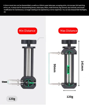 Neewer Camera Lens Vise Tool voor Lens en Filter, Ring Aanpassing Range 27mm tot 130mm, Stalen Bouw
