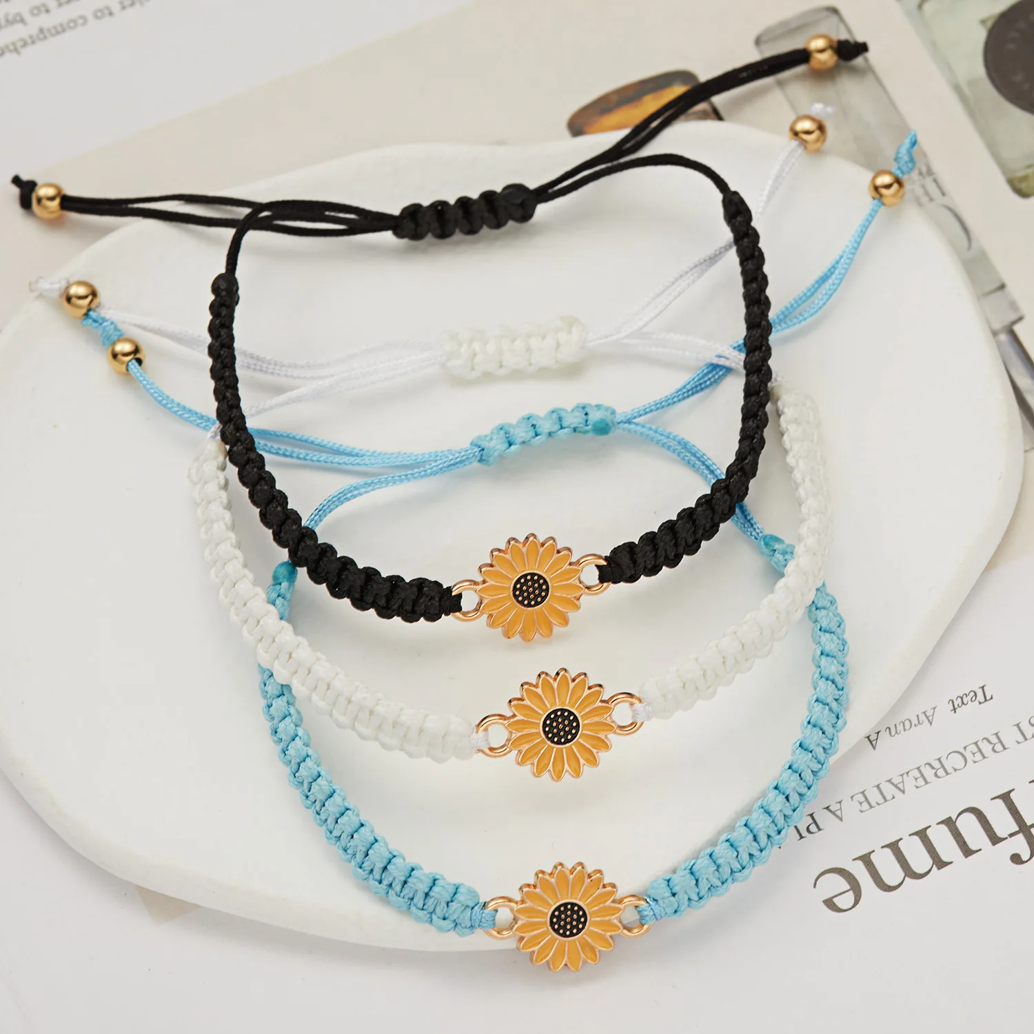 Shop Our Hot Sale Handmade Woven Wax Thread Beads Bracelet