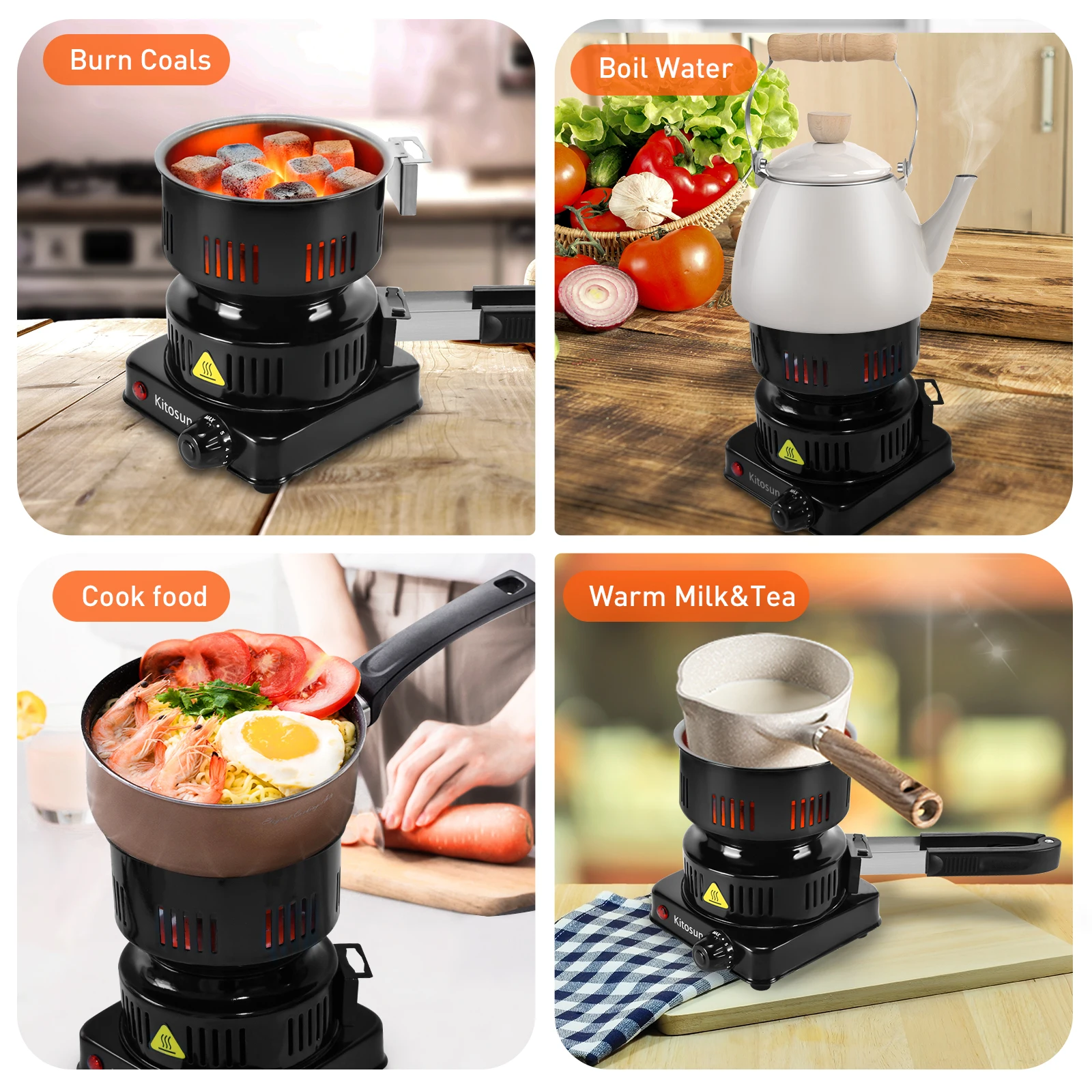 Kitosun Hookah Accessories Hookah Charcoal Starter Burner 110v/220v