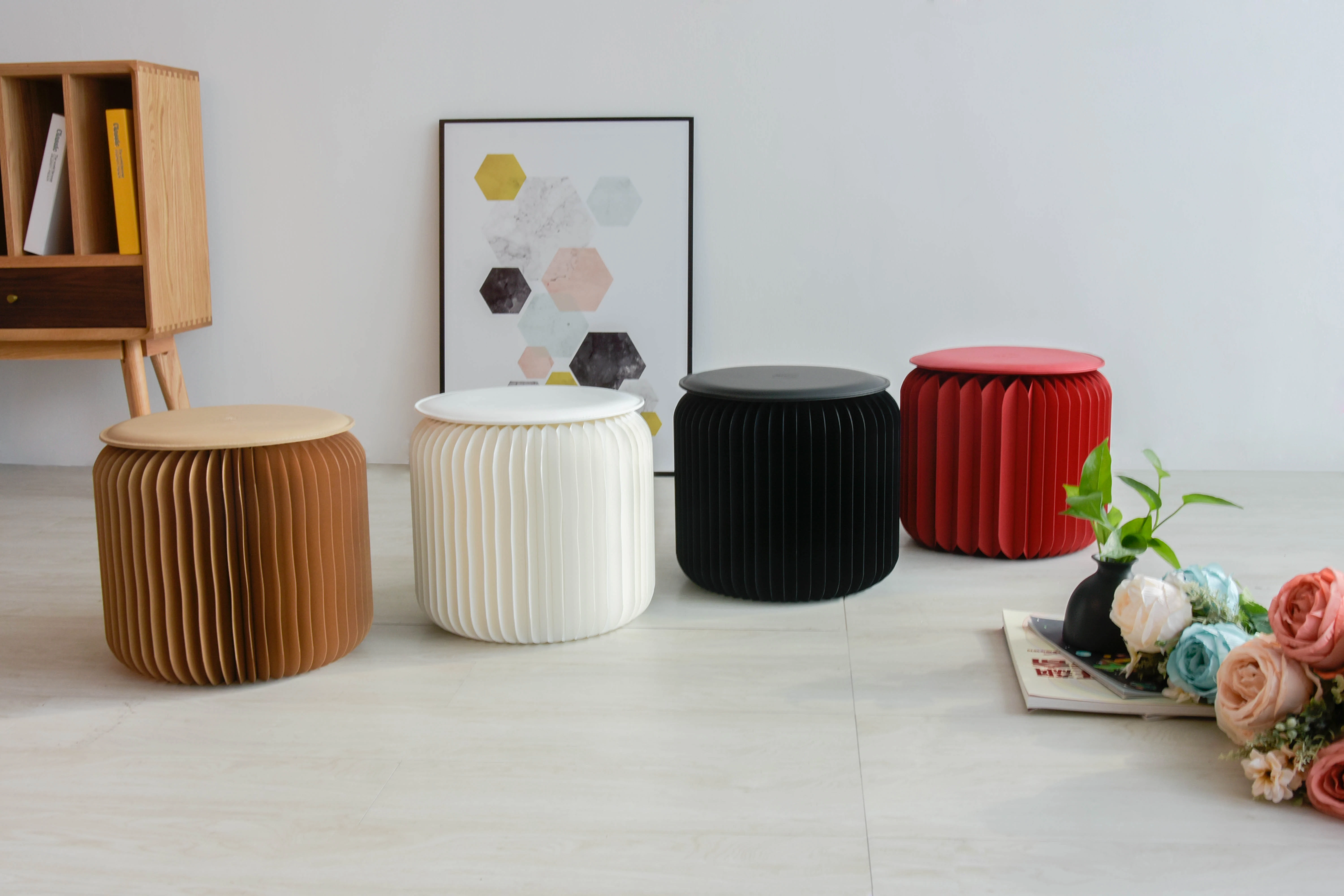 ihpaper アコーディオン折り畳み式ペーパースツールソファチェア Amazon｜折りたたみ紙スツールソファチェア、紙アコーディオン