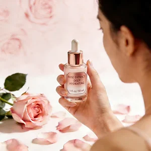 New Arrival Rose Natural Extract Face Serum Nourishing Deep Moisturizing Skin Female Rose Serum