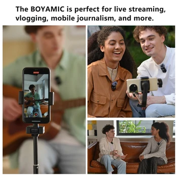 BOYA BOYAMIC Wireless Lavalier Microphone Professional for iPhone Android Camera Youtube Streaming Record Interview Vlogs detail image