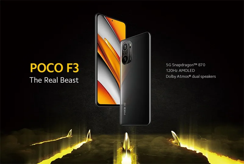Xiaomi Poco F3 5G - 8GB RAM, 128GB Storage, 120hz Display