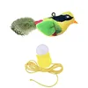 Yellow-green screaming bird