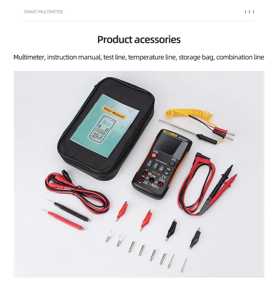 ZOYI Digital Multimeter ZT301 302 303 auto manual ranging True RMS multimeter