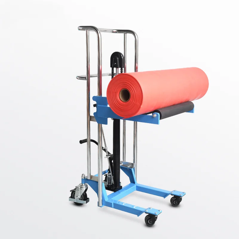 Manual Paper Roll Stacker Hydraulic Reel Lifter Coil Material Lift Stacker