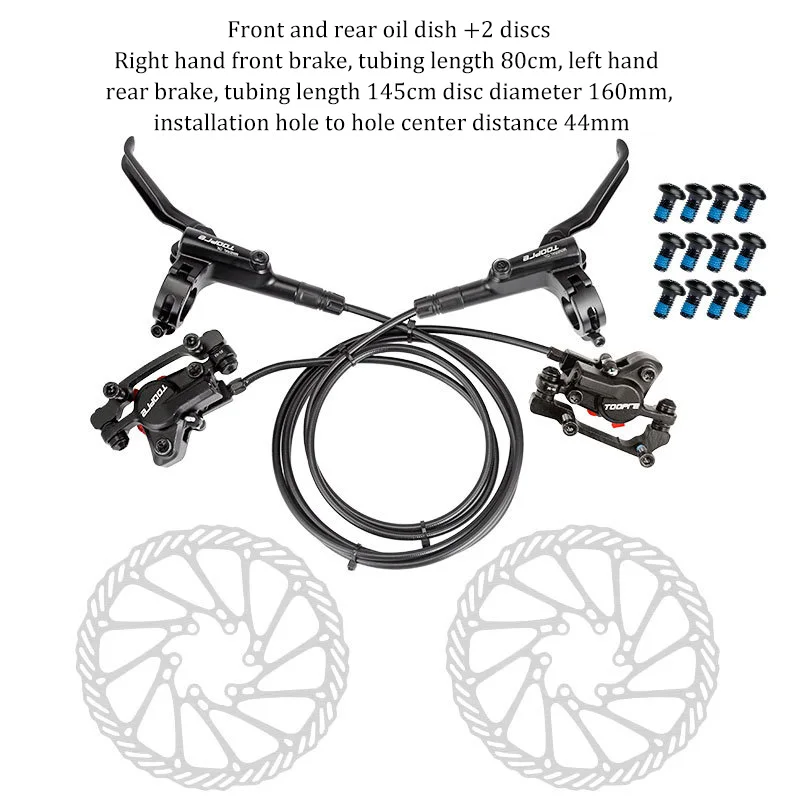 Mountain Bike Dual Disc Oil Brake Kit Durable Efficient