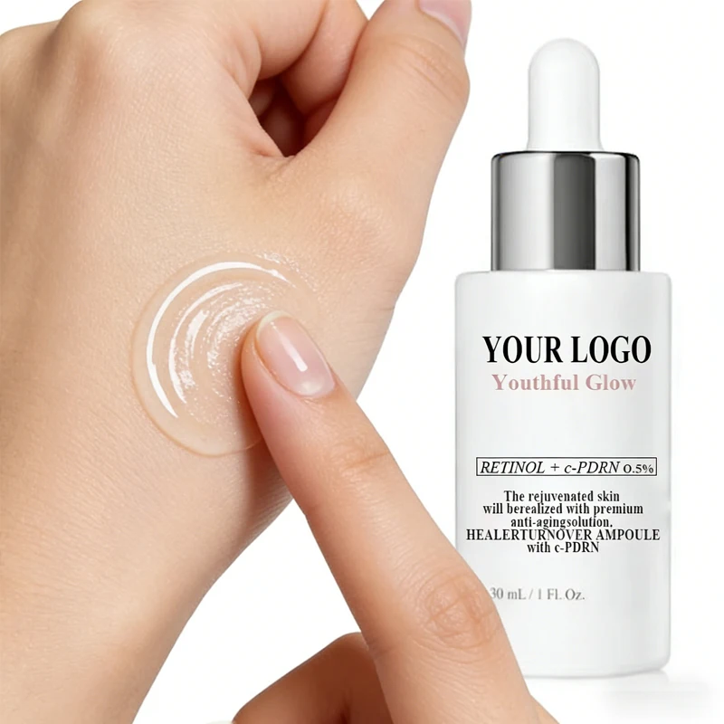 Retinol + C-PDRN Serum Youthful Skin Glow Improve Skin Barrier Anti Aging Wrinkle Peptides Collagen Cell Renew