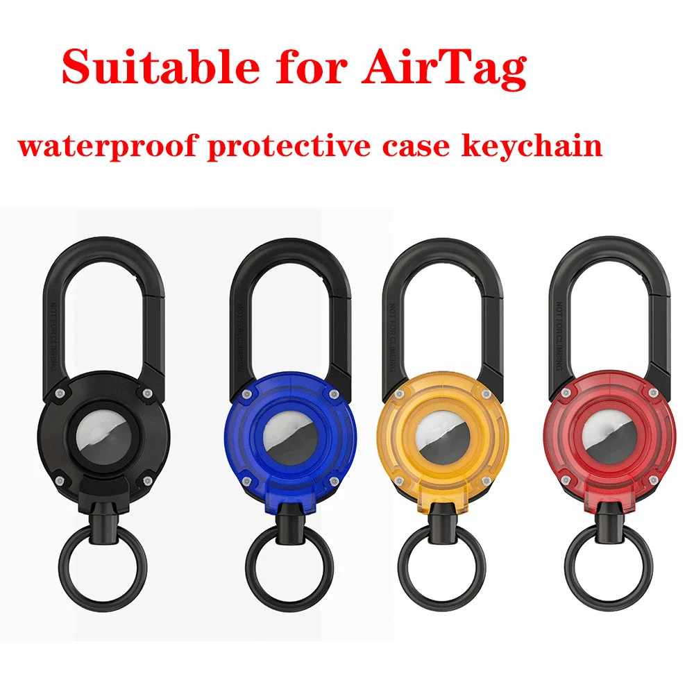 Factory OEM LOGO Custom Shockproof Armor Cases for Apple Airtag Lock Metal Keychain Case Cover for Airtags GPS tracker Case