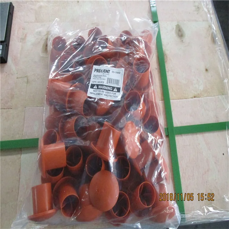 PP/PE Material Construction Mushroom Rebar Cap