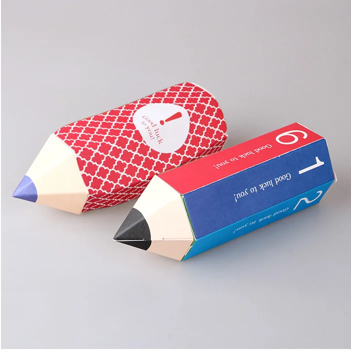 craft paper packing box pencil shape packaging box for boys and