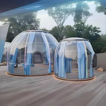 full house luxury camping dome geodesic transparent garden igloo round house