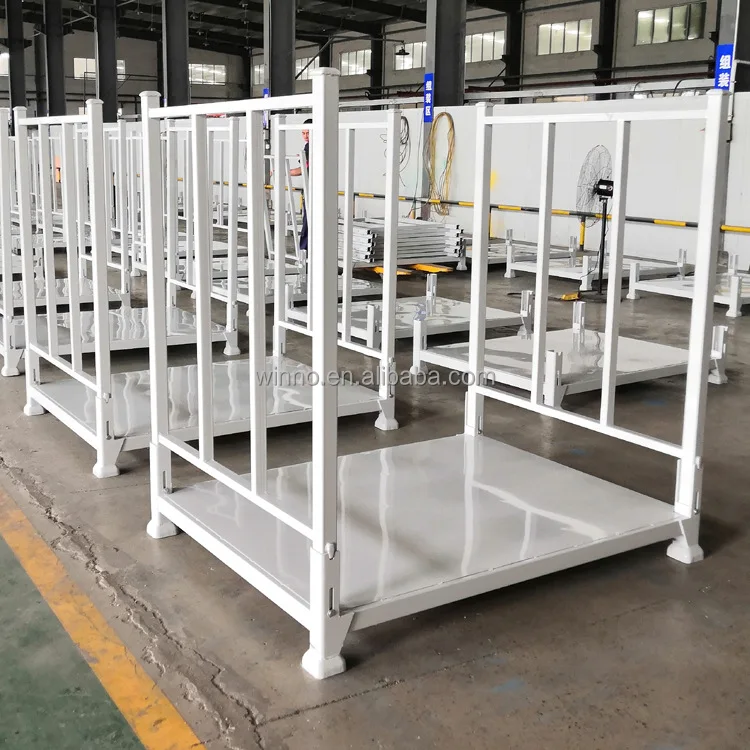 Nested Rack Nesting Warehouse Iron Stackable Pallet Rack Industry Stacking Frame ...