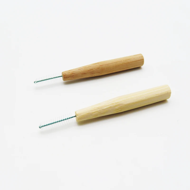Высококачественные органические бамбуковые микрозубные палочки с индивидуальным логотипом, I-образная Стоматологическая межзубная щетка