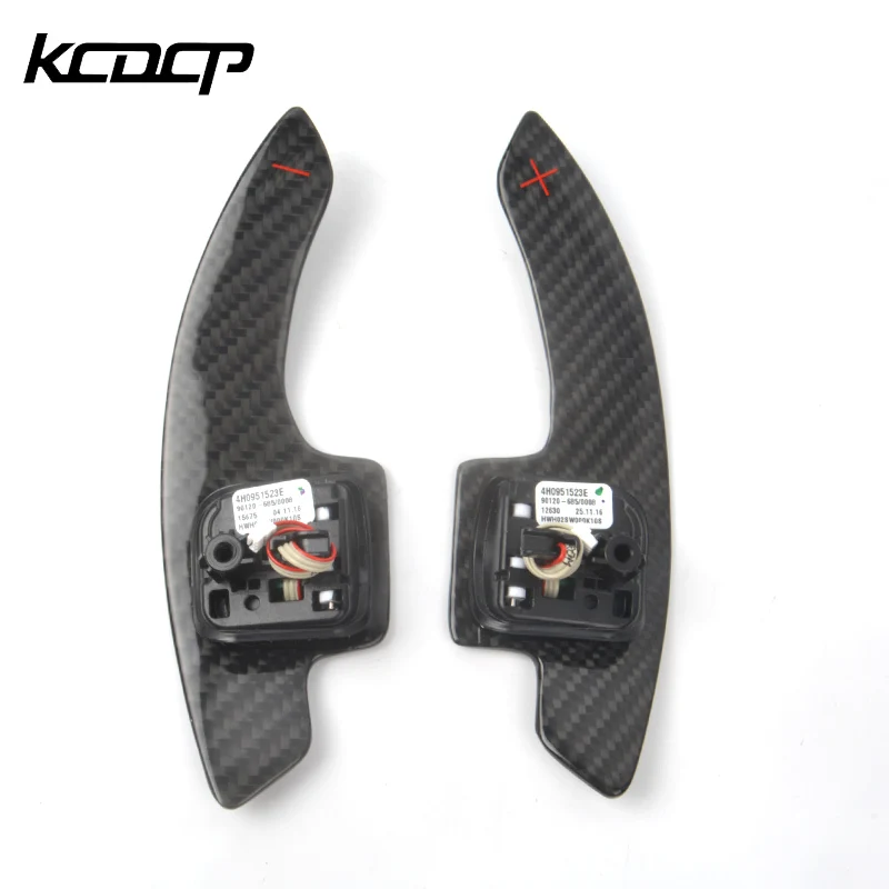 Extensions De Palettes Au Volant Pour Audi A3 A4 A5 Q2 Q7 S3 TT - DSG - Noir - ABS