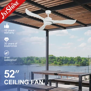 1stshine Ceiling Fan Outdoor Simple Design Waterproof 3 ABS Blades 52 Inches Ceiling Fan