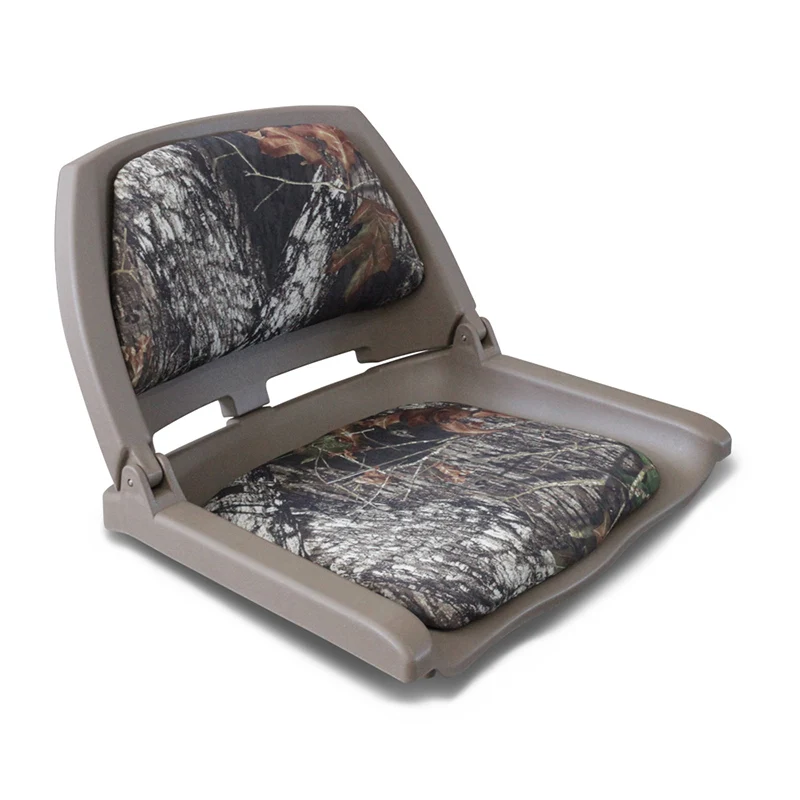 New Camouflage Plastic Folding Boat Seat Padded Folding Jon Boat Seats
