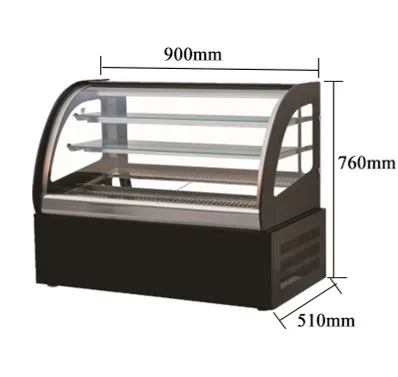 Bakery Case Display  Refrigerated Table Cake Cabinet Freezer Display Door Manufacturer Refrigerator Cake Display Case