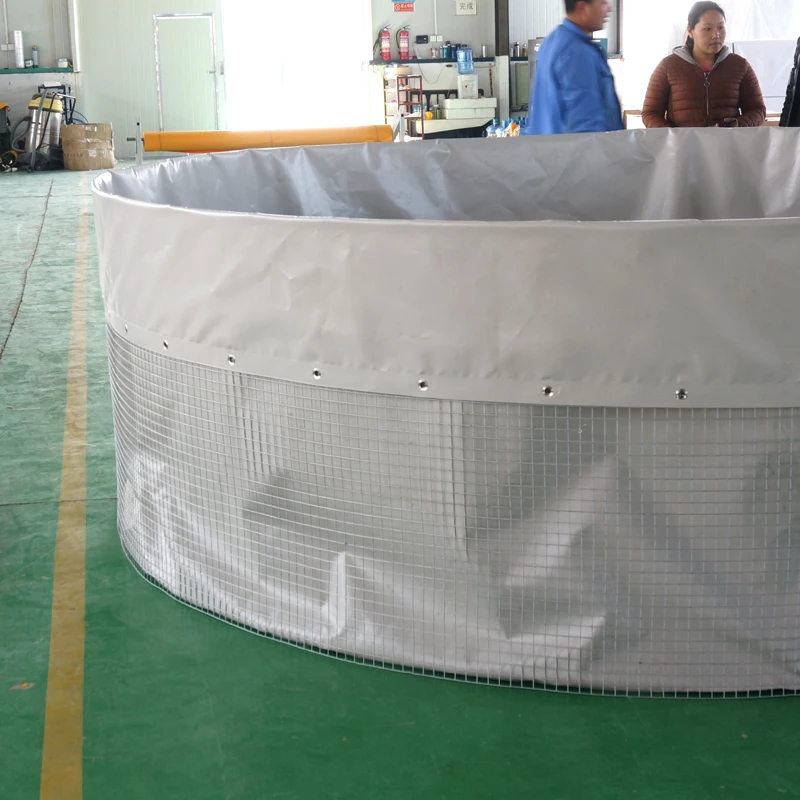 Salt Fish Tank Pvc Tarpaulin Fish Pond Or Tank Aquaculture Tanks System